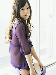 Jun Natsukawa is incredible in her purple lace lingerie