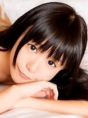 Sexy and sweet Japanese av idol Marie Konishi gives a blowjob in the hotel